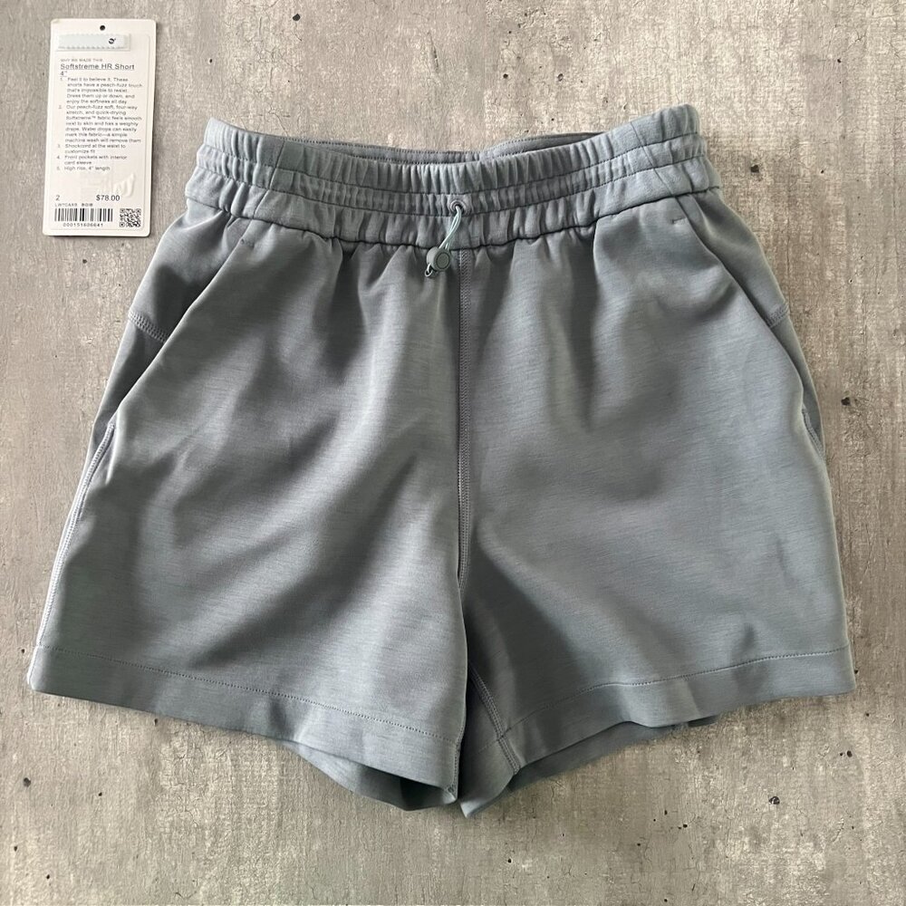 Lululemon Softstreme High-Rise Short 4" – Belgian Blue Size 2